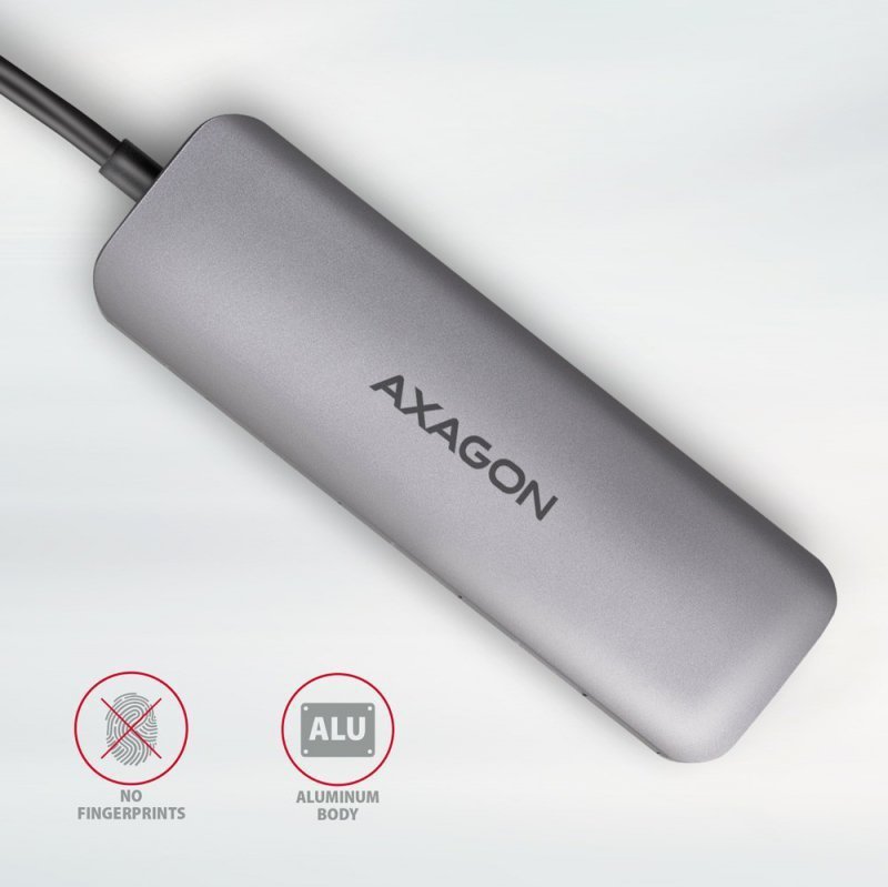 AXAGON HMC-HCR3A Wieloportowy hub 3x USB-A + HDMI + SD^microSD, USB-C 3.2 Gen1, 20cm USB-C kabel