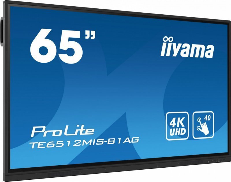 IIYAMA Monitor interaktywny 65 cali TE6512MIS-B1AG INFRARED,40pkt,IPS,4K,,7H,WiFi