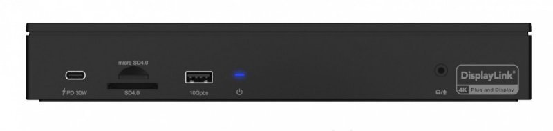 IcyBox Stacja dokująca IB-DK2288AC 13in1,4x4K Monitory,PD 100Watt,Audio,LAN,   czytnik Kart, DisplayLink