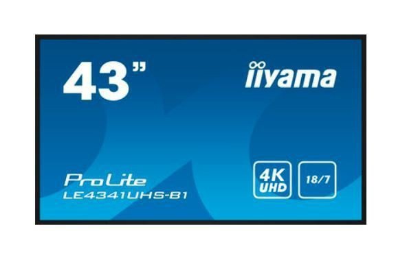IIYAMA Monitor wielkoformatowy 43 cale LE4341UHS-B1 IPS,4K,18^7,LAN,USB,HDMI
