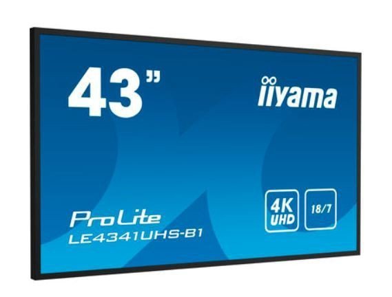 IIYAMA Monitor wielkoformatowy 43 cale LE4341UHS-B1 IPS,4K,18^7,LAN,USB,HDMI