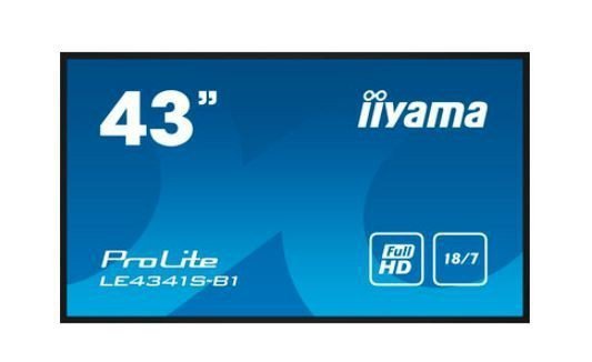 IIYAMA Monitor wielkoformatowy 43 cale LE4341S-B1 IPS,FHD,18^7,LAN,HDMI