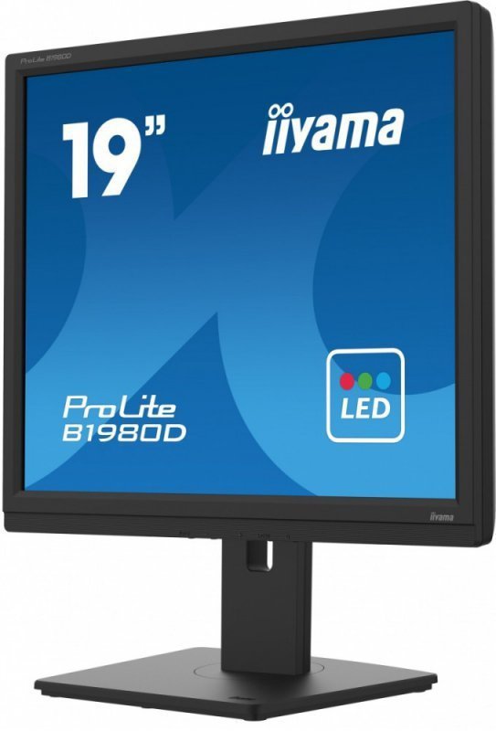 IIYAMA Monitor 19 cali B1980D-B5 DVI,VGA,PIVOT,HAS^150mm,5:4
