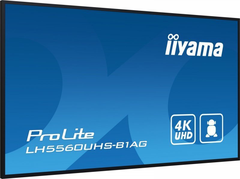 IIYAMA Monitor wielkoformatowy 55 cale LH5560UHS-B1AG matowy 24h^7 500(cd^m2) VA 3840 x 2160 UHD(4K) Android.11 Wifi CMS(iiSigna