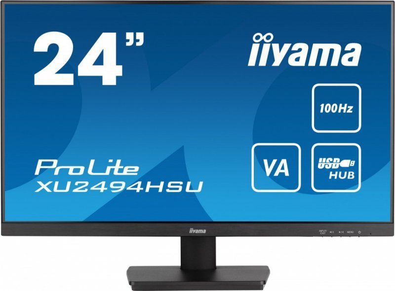 IIYAMA Monitor  23.8 cala ProLite XU2494HSU-B6 VA,FHD,HDMI,DP,100Hz,USBx2,SLIM