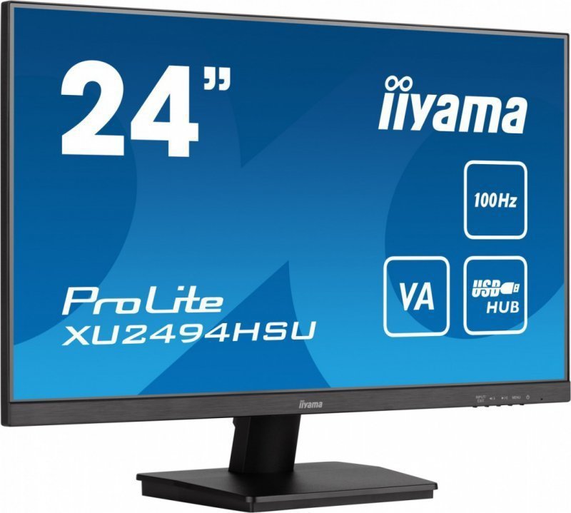 IIYAMA Monitor  23.8 cala ProLite XU2494HSU-B6 VA,FHD,HDMI,DP,100Hz,USBx2,SLIM
