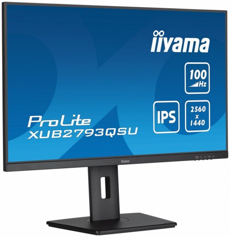IIYAMA Monitor 27 cali ProLite XUB2793QSU-B6 IPS,QHD,HAS(150mm),100Hz,HDMI,DP,2x2W   2xUSB(3.2),FreeSync