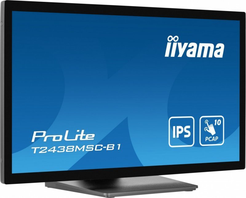 IIYAMA Monitor 24 cale T2438MSC-B1 IPS,FHD,DP,HDMI,2x2W,2xUSB,600(cd^m2),   10pkt.7H,IP1X(FRONT),PION^POZIOM
