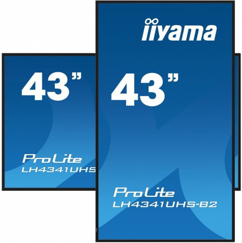 IIYAMA Monitor ProLite LH4341UHS-B2 42.5 cala 24^7,500cd,4K,IPS,3xHDMI
