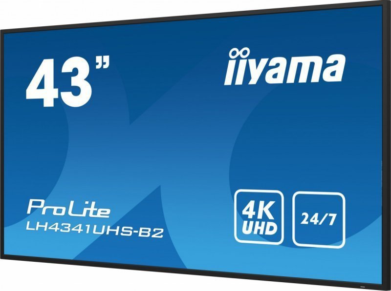IIYAMA Monitor ProLite LH4341UHS-B2 42.5 cala 24^7,500cd,4K,IPS,3xHDMI