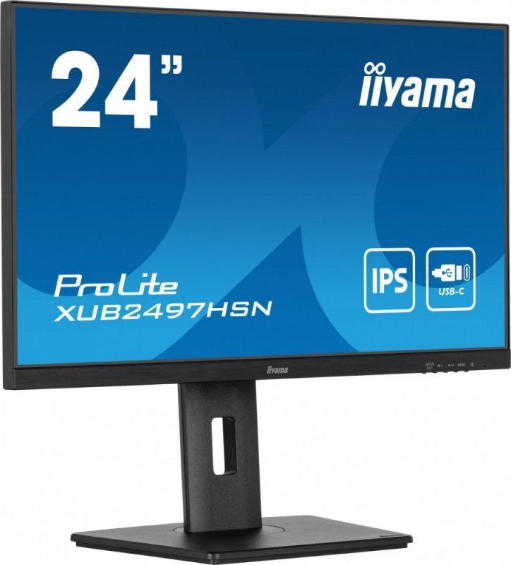 IIYAMA Monitor 24 cale XUB2497HSN-B1 IPS,USB-C Dock,HDMI,DP ^5y^