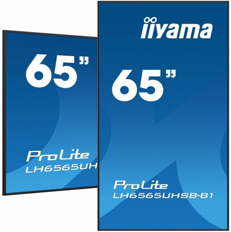 IIYAMA *IIYAMA 65'LH6565UHSB-B1, 24^7,IPS,ANDROID.11,4K,800cd, iiSignage2, SDM, 2x HDMI, DP, 2x USB,2x 10W, RJ45, WiFi, 4^32