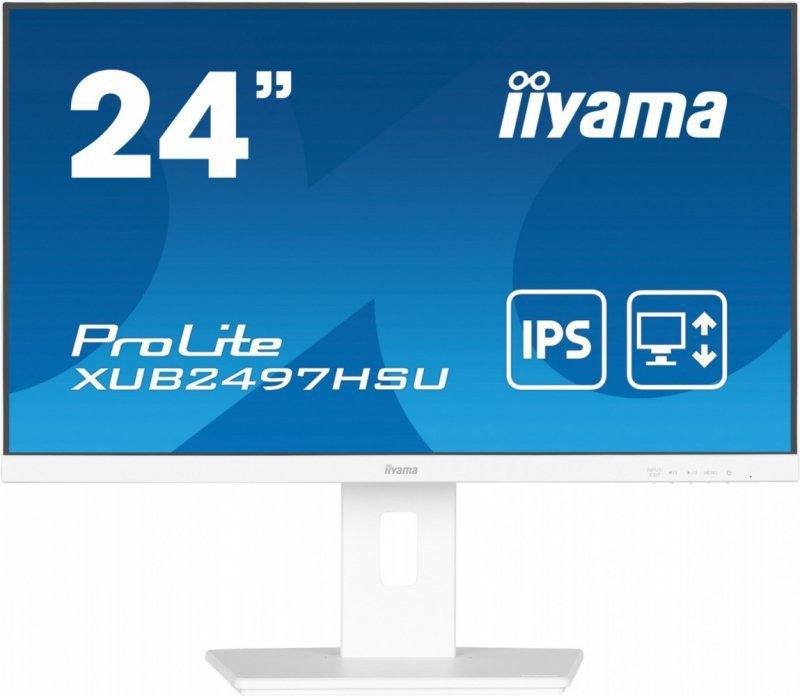 IIYAMA Monitor 24 cale XUB2497HSU-W2 IPS, HDMI, DP, 2x2W, 2xUSB, Pivot, HAS(150mm) ^5y^