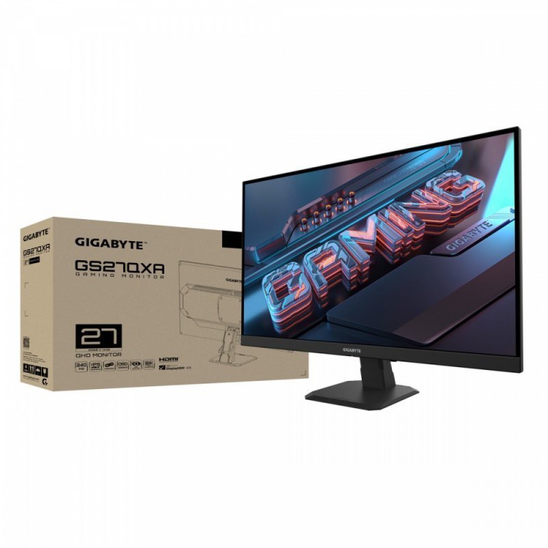 Gigabyte Monitor 27 cali GS27QXA IPS QHD^2xHDMI^DP 240Hz