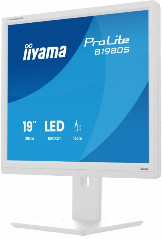 IIYAMA Monitor 19 cali B1980S-W1 HDMI, DP, PIVOT, HAS^150mm