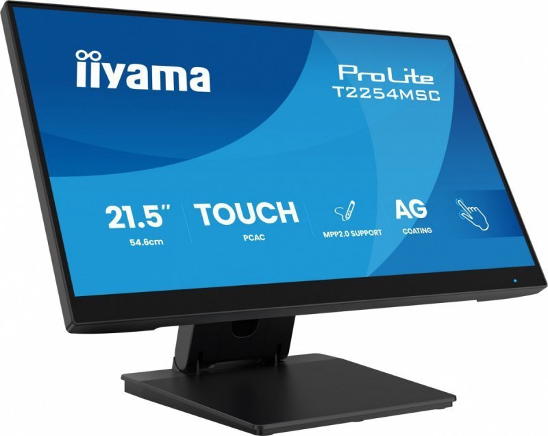 IIYAMA Monitor 21.5 cala T2254MSC-B2AG  POJ.10PKT., IPS, POWŁOKA AG, 300cd, FHD,  HDMI, DP, 2xUSB, 7H