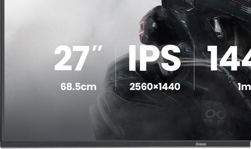 IIYAMA Monitor 27 cali GB2741QSU-B1 IPS,QHD,144Hz,1ms,2xUSB,                Adaptive G-SYNC,HDMI,DP,350cd, HAS (150) PIVOT