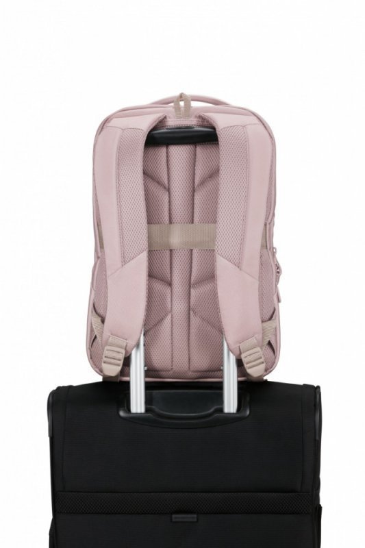 Samsonite Plecak na laptopa 14.1 cala Guardit Classy różowo-szary