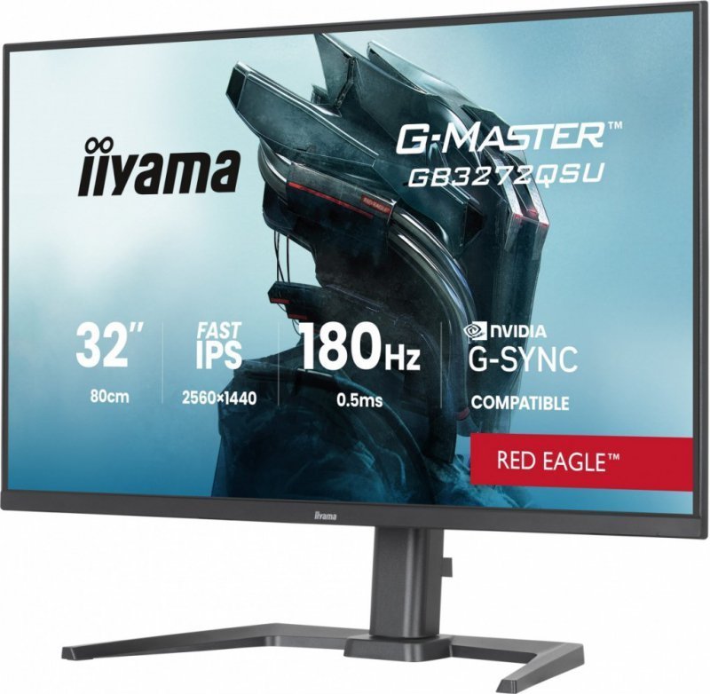IIYAMA Monitor G-MASTER GB3261UHSCP-B1 4K,VA,144Hz,400cd, 3000:1,2xHDMI,DP,  USB-C,  4xUSB, KVM, FreeSync Premium, DisplayPort O
