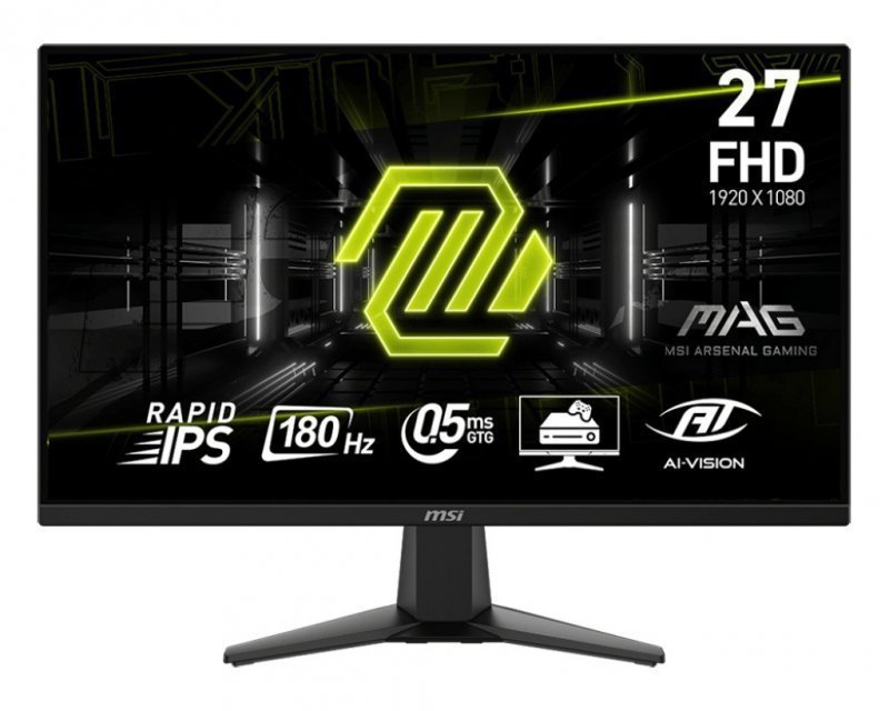 MSI Monitor 27 cali MAG 275F LED^FHD^Flat^180Hz^czarny