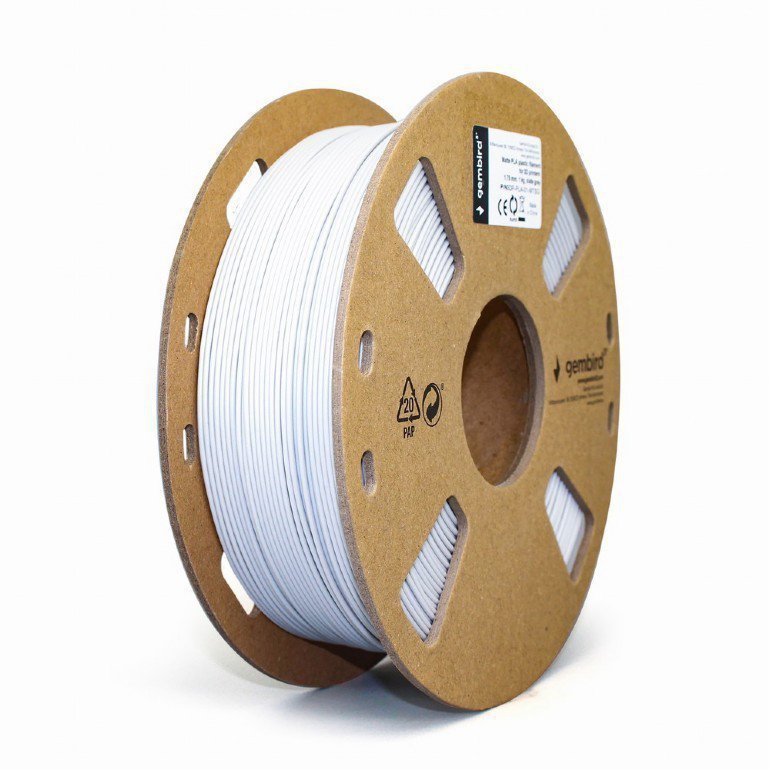 Gembird Filament drukarki 3D PLA^1.75mm^matowy jasnoszary
