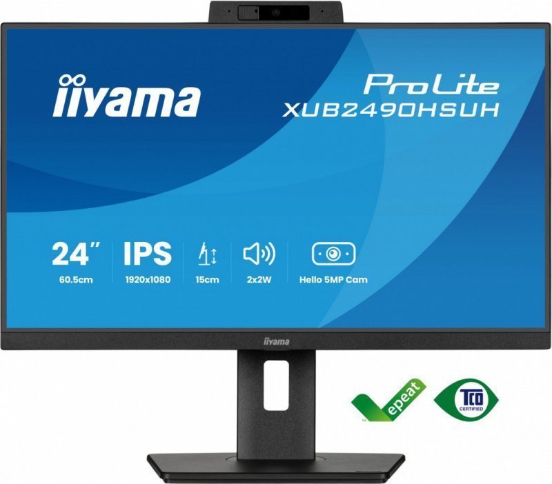 IIYAMA Monitor 24 cale XUB2490HSUH-B2 + Norton Small Business card 250G PL
