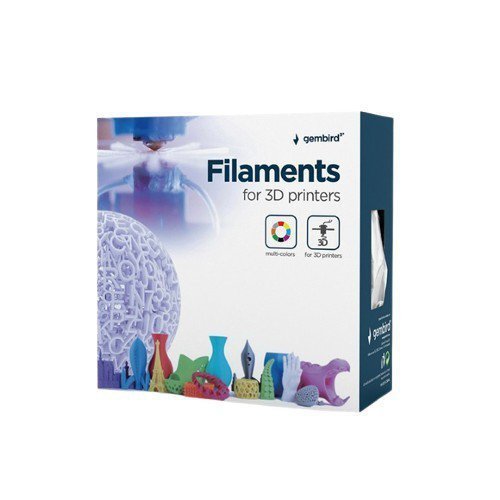 Gembird Filament PLA Silk Rainbow, 1,75 mm, 1kg, niebiesko-zielony