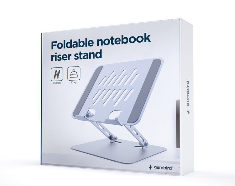 Gembird Podstawka składana pod laptopa, szara