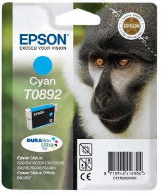 Tusz (Ink) T0892 cyan do Epson Stylus S20^SX100^SX105^SX200^SX205^SX400^SX405^BX300F