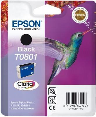 Wkład czarny do Epson Stylus Photo R265^360^RX560^585^685; T0801