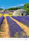 Kalendarz ścienny wieloplanszowy Provence 2025 - październik 2025