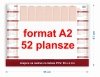 duży biuwar A2 z planem tygodnia na rok 2025