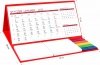 Wymiary kalendarza biurkowego z notesami i znacznikami MIDI 