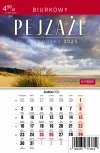Kalendarz biurkowy stojący PIONOWY MIESIĘCZNY PEJZAŻE 2025 - okładka