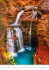Kalendarz ścienny wieloplanszowy Waterfalls 2024 - listopad 2024