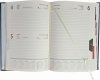 Kalendarz książkowy 2024 A4 dzienny papier chamois drukowane registry oprawa NEBRASKA LUX  czarna