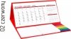 Kalendarz biurkowy z notesami i znacznikami MIDI 3-miesięczny 2022 biały