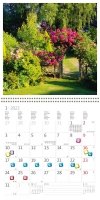Kalendarz ścienny wieloplanszowy Gardens 2022 z naklejkami - styczeń 2022