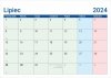 Kalendarium do kalendarza MINI PLANO - lipiec 2024