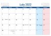 Kalendarz na biurko stojący PLANO na rok 2022 - luty