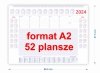 Podkład na biurko w formacie A2 z kalendarium na lata 2023-2024-2025