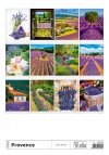 Kalendarz ścienny wieloplanszowy Provence 2024 - okładka tył