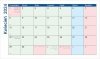 Kalendarz biurkowy na rok szkolny 2023/2024 z notesem i znacznikami - kwiecień 2024