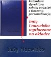 kalendarz dyrektora szkoły z tłoczoną personalizacją na okładce