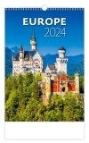 Kalendarz ścienny wieloplanszowy Europe 2024 - okładka