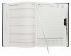 Kalendarz książkowy 2024 A4 dzienny papier chamois drukowane registry oprawa NEBRASKA LUX  jasnobrazowa