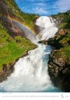 Kalendarz ścienny wieloplanszowy Waterfalls 2024 - maj 2024