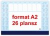 Podkład biurowy z kalendarzem na rok 2025 26-kartkowy 