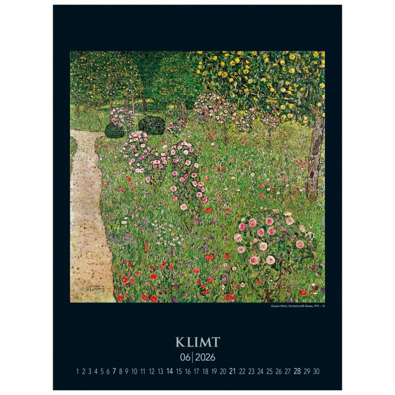 C05 Kalendarz ścienny wieloplanszowy Gustav Klimt 2026 Z NADRUKIEM