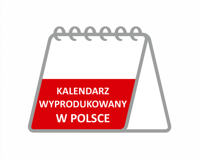 Kalendarz wyprodukowany w Polsce